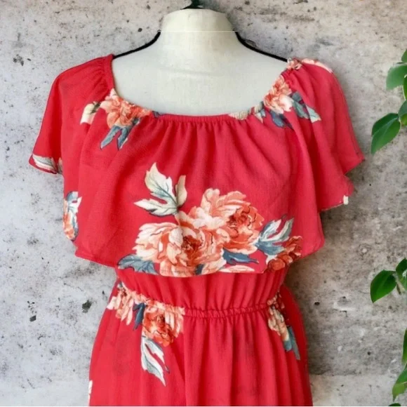 Mimi Chica Off the Shoulder Maxi Dress By Nordstrom 
Size XL - Picture 5 of 12